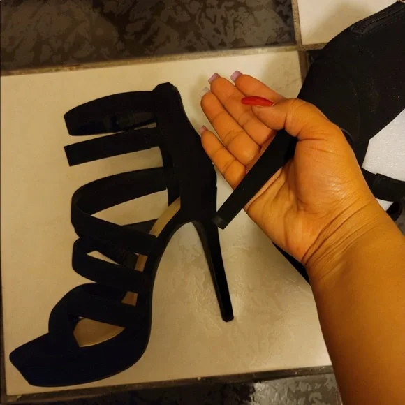 NWT Indianapolis Women's Open Toe High Platform High Heeled Shoes, NEW IN BOX!